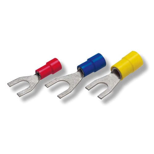 Lötfreier Kabelschuh / Buchsen - 010 series - Druseidt - Gabel / rohrförmig / isoliert