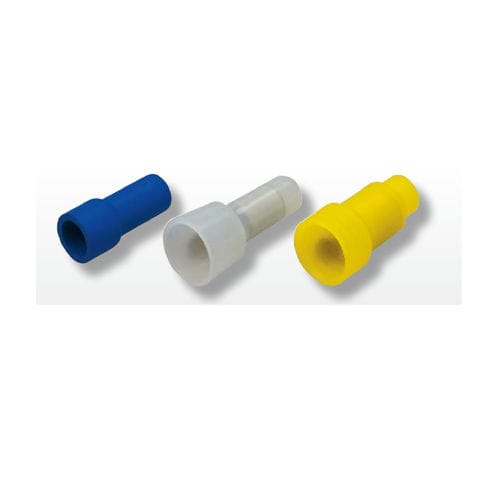 Lötfreier Kabelschuh / innen - 0108 series - Druseidt - Zylinderstecker / rohrförmig / isoliert