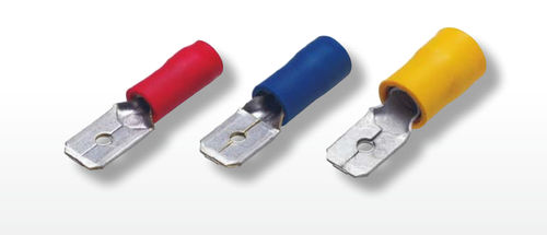 Schnelltrennbarer lötfreier Kabelschuh - 0112 series - Druseidt - außen / flach / mit PVC Isolierung