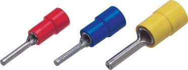 Lötfreier Kabelschuh / Zylinderstecker - 010 series - Druseidt - rohrförmig / isoliert / Kupfer