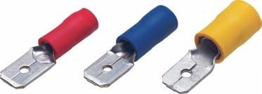 Lötfreier Kabelschuh / außen - 0112 series - Druseidt - schnelltrennbar / flach / mit PVC Isolierung