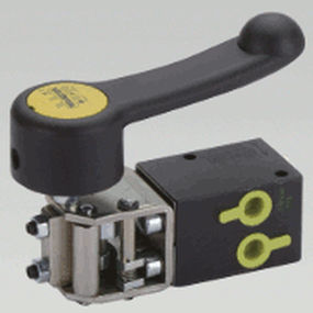 Pneumatik-Wegeventil / mit Klappe - CA series - Waircom - mit Hebel / Rollen / Drucktaster