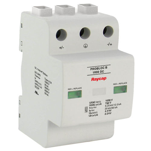 Überspannungsableiter Typ 2 - ProBloc B 1000 DC - Raycap - Typ 1 / Typ 1CA / für Stromnetz