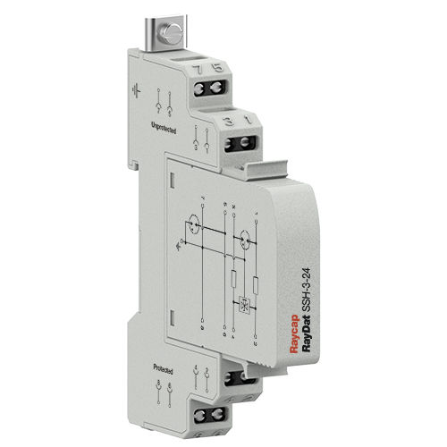 Überspannungsableiter für Datenübertragungs und Telekommunikationsleitungen - RayDat SSH-3 - Raycap - modular / Gasentladung / für DIN-Schiene