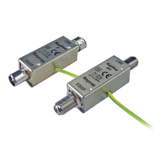 RF-Koaxialkabel Überspannungsableiter - RayCox IEC 48, F 48 - Raycap - für Außenbereich / für Videosignale / koaxial