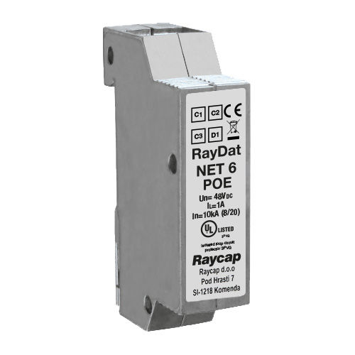 Überspannungsableiter für Cat6 - Leitung - RayDat NET 6 PoE - Raycap - für LAN / kompakt / RJ45
