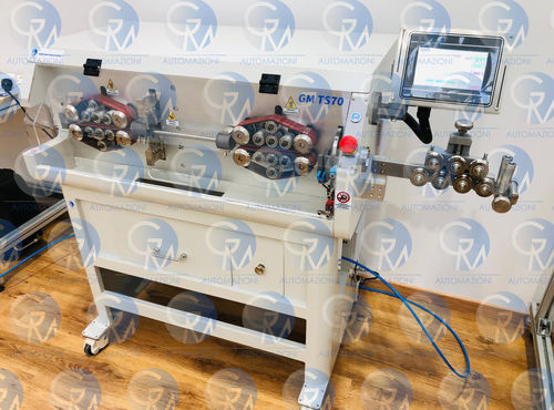 Abläng- und Abisoliermaschine / für Kabel - TS70 - GM AUTOMAZIONI - pneumatisch / mit Touchscreen