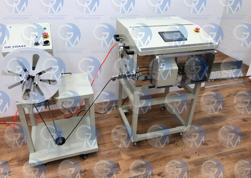 Abläng- und Abisoliermaschine / für Koaxialkabel - COAX5 - GM AUTOMAZIONI - Messer / elektrisch / automatisch