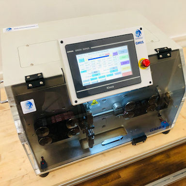 Abläng- und Abisoliermaschine / für Kabel - GM6S - GM AUTOMAZIONI - Messer / mit Touchscreen / automatisch