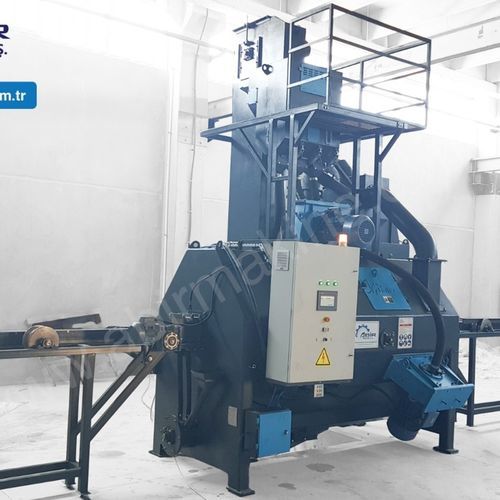 Turbinenstrahlanlage - KM series - ABİR MAKİNE A.Ş. - für Draht / für die Oberflächenreinigung / kontinuierlich