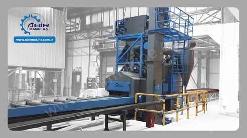Rollbahn-Strahlanlage - SPK series - ABİR MAKİNE A.Ş. - Turbinen / Hängebahn / für Profile