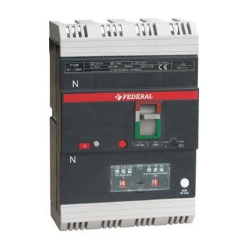 Gussgehäuse-Schutzschalter - F12R series - Federal Elektrik - thermisch-magnetischer / Fehlerstrom / 4-polig
