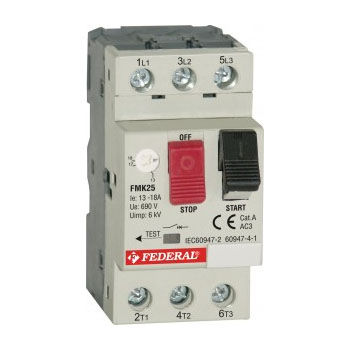 Motorschutzschutzschalter - FMK 25 series - Federal Elektrik - Thermo / AC / dreiphasig