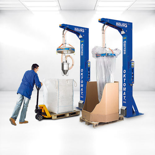 Big-Bag-Entleerstation / Vibration - Oktomat® SOS - HELIOS Gerätebau für Kunststofftechnik GmbH - automatisch / mit Hubvorrichtung / Granulat