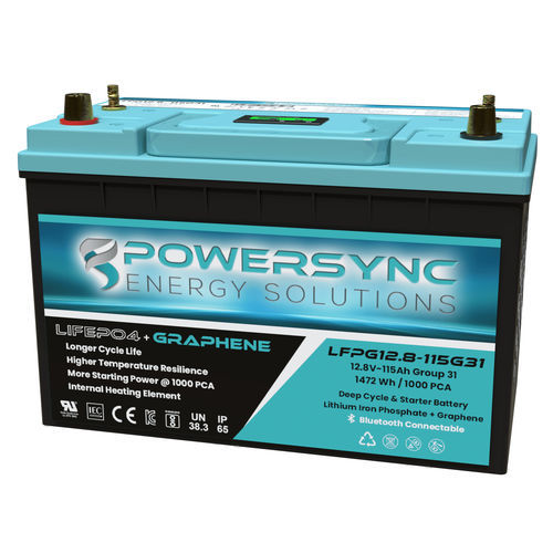 LiFePO4-Batterie - LFPG12.8-115G31 - POWERSYNC Energy Solutions - prismatisch / 12 V / IEC