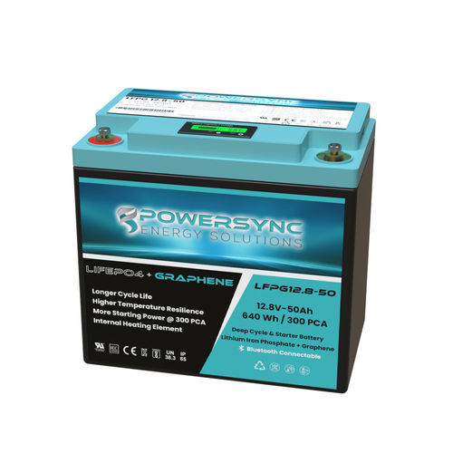 LiFePO4-Batterie - LFPG12.8-50 - POWERSYNC Energy Solutions - prismatisch / 12 V / IEC