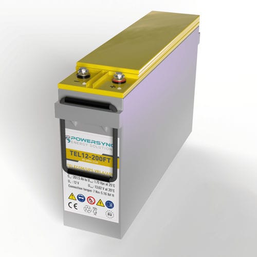 VRLA-Batterie - TEL12-200FT  - POWERSYNC Energy Solutions - prismatisch / 12 V / IEC