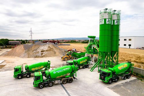 Festinstallierte Betonmischanlage - COMPACT-110 - Fabo Crushing Screening & Concrete Plants - kompakt / Becher