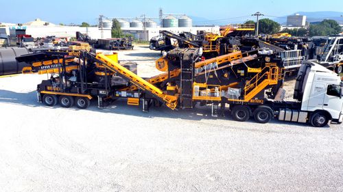 Mahl-und Siebeinheit / Kegel - MCC 300 series - Fabo Crushing Screening & Concrete Plants - mobil / hohe Kapazität / für Hartgestein