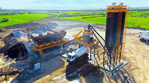 Festinstallierte Betonmischanlage - COMPACT-120 - Fabo Crushing Screening & Concrete Plants - kompakt / mit Bandförderer