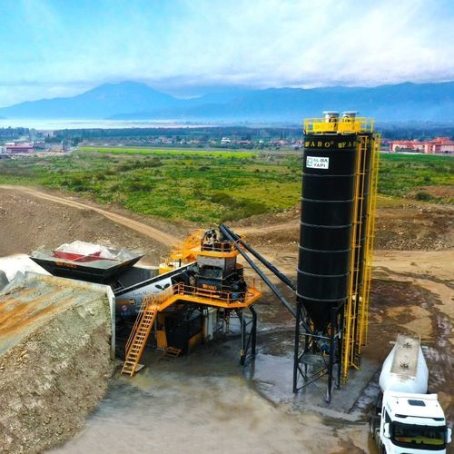 Mobile Betonmischanlage - TURBOMIX-100 - Fabo Crushing Screening & Concrete Plants - kompakt / automatisch
