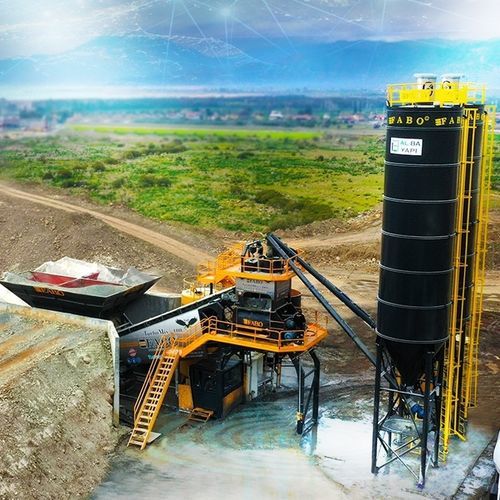 Mobile Betonmischanlage - TURBOMIX-100 - Fabo Crushing Screening & Concrete Plants - automatisch