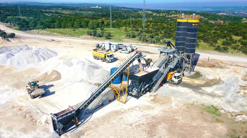 Mobile Betonmischanlage - TURBOMIX-120 - Fabo Crushing Screening & Concrete Plants - automatisch