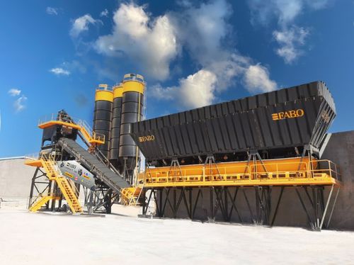 Festinstallierte Betonmischanlage - COMPACT-160 Stock - Fabo Crushing Screening & Concrete Plants - kompakt