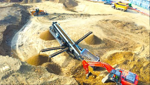 Mobile Siebmaschine - FTS-1560 - Fabo Crushing Screening & Concrete Plants - für Schüttgut / Bandförderer / Drei-Stufen