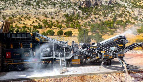 Mahl-und Siebeinheit / Schlag - PRO-150 - Fabo Crushing Screening & Concrete Plants - mobil / hohe Kapazität / für Kalkstein