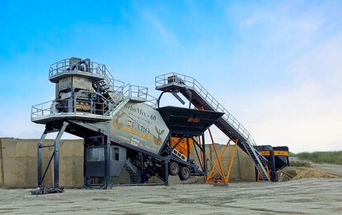 Mobile Betonmischanlage - TURBOMIX-60 - Fabo Crushing Screening & Concrete Plants - automatisch