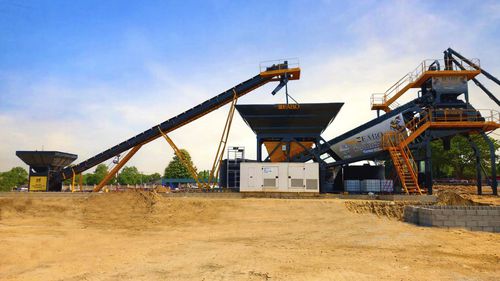 Mobile Betonmischanlage - TURBOMIX-120 - Fabo Crushing Screening & Concrete Plants - kontinuierlich / automatisch