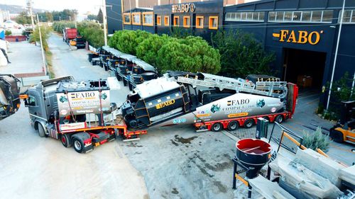 Festinstallierte Betonmischanlage - COMPACT-160 - Fabo Crushing Screening & Concrete Plants - kompakt / Becher / mit Bandförderer
