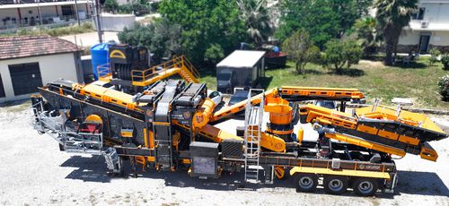 Mahl-und Siebeinheit / Kegel - MCC-100 - Fabo Crushing Screening & Concrete Plants - mobil / hohe Kapazität / für Hartgestein
