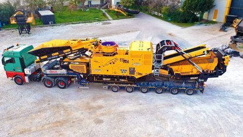 Mahl-und Siebeinheit / Kegel - FTC-200S - Fabo Crushing Screening & Concrete Plants - mobil / auf Raupen / für Gestein