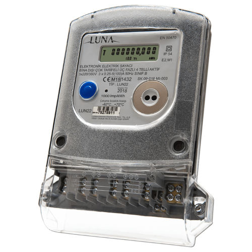 Drehstromzähler - LUN22 - Luna Elektrik - wandmontiert / 50 Hz / mit LCD-Display