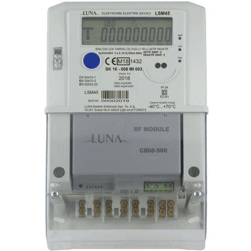 Drehstromzähler - LSM45 - Luna Elektrik - wandmontiert / RS-485 / 50 Hz