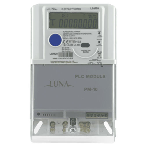 Einphasiger elektrischer Energiezähler - LSM20 - Luna Elektrik - wandmontiert / RS-485 / 50 Hz