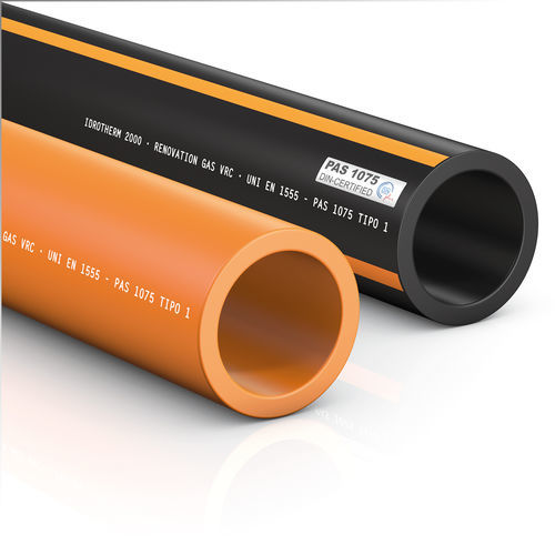 Rohr für Benzin - RENOVATION VRC E ORANGE - Idrotherm 2000 - Polyethylen (PE) / DIN / korrosionsbeständig