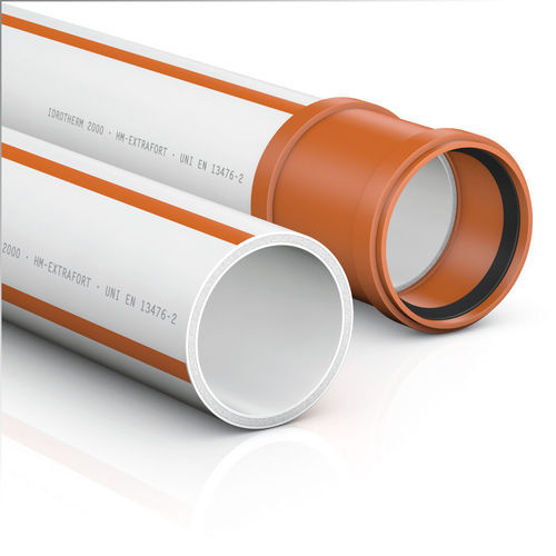 Rohr für Chemikalien - HM-EXTRAFORT series - Idrotherm 2000 - Polypropylen / abriebfest / stoßfest