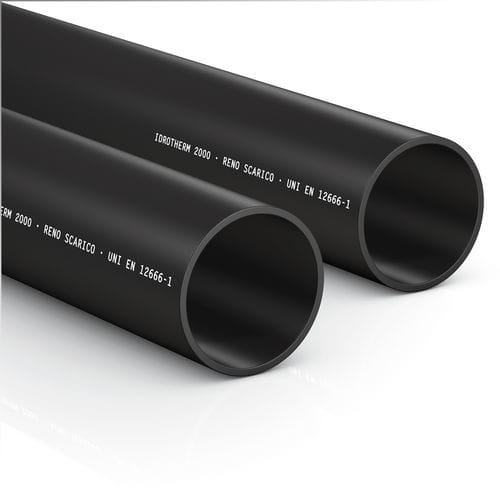 Hydraulikrohr - RENO WASTE - Idrotherm 2000 - Polyethylen (PE) / für Gebäude / korrosionsbeständig