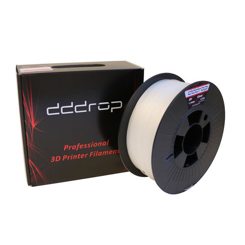 PP-Filament / für 3D-Drucker - dddrop - 1,75 mm / weiß / transparent