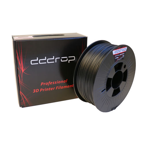 PETG Filamente / für 3D-Drucker - dddrop - 1,75 mm / schwarz / karbonfaserverstärkt