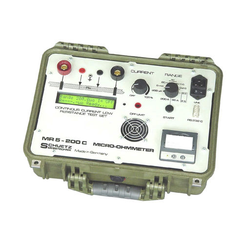 Digitales Mikroohmmeter - MR5-200C - SCHUETZ - tragbar / mit niedrigem Widerstand