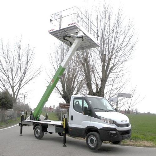 LKW-montierte Teleskoparbeitsbühne - SOLAR 11 - CO.ME.T. Officine - elektro-hydraulisch / für Außenbereich / für Mehrfachanwendung