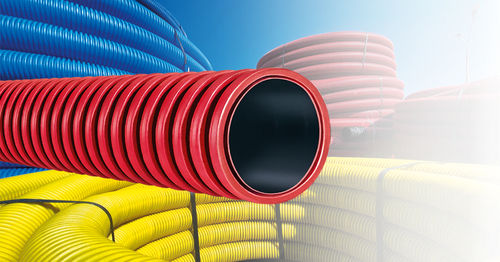 Rohr / Polyethylen (PE) - StabilTWIN series - Stabilplastic SPA - Schutz / für Stromkabel / gewickelt