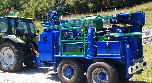 Mastkabel / Zum Rücken in Hanglagen und Gefällen - TG 860 - greifenberg teleferiche - anhängermontiert