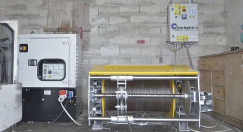 Elektrische Winde - Lew 1800_R - greifenberg teleferiche - Drahtseil / für Hubanwendungen / Trommel