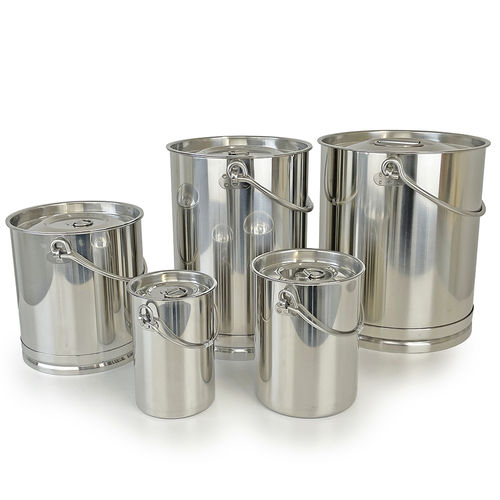 Edelstahl-Fass - A446 series - Sampling Systems Ltd - mit Griffen / mit Deckel / für pharmazeutische Anwendungen