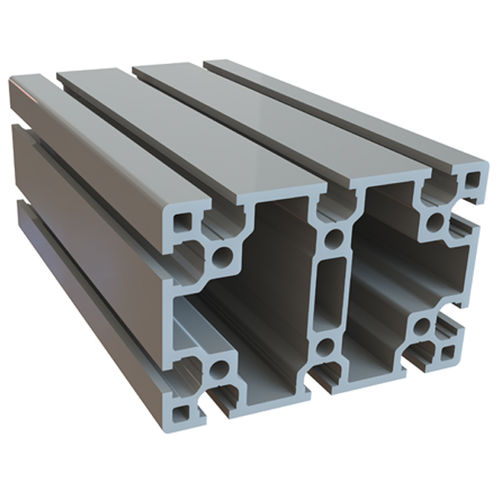 Profil / anodisiertes Aluminium - 1.01.02.0045 - Milper sas - gerillt / rechteckig / für Bauanwendungen